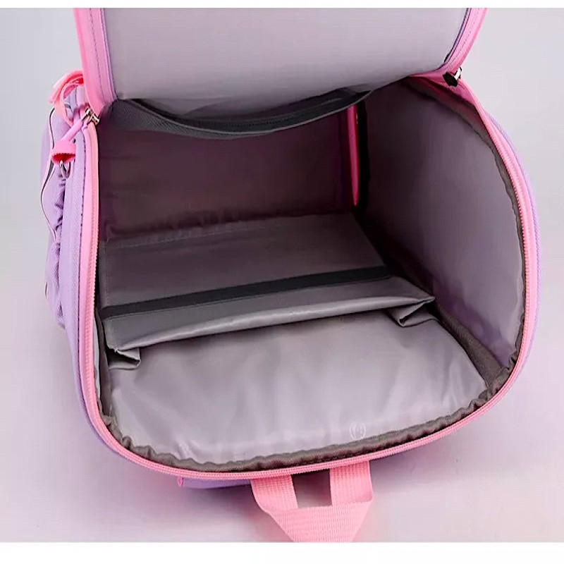 Girls School backpack Unicorn Shaped Fashion Model Student Backpack Purple Unicorn